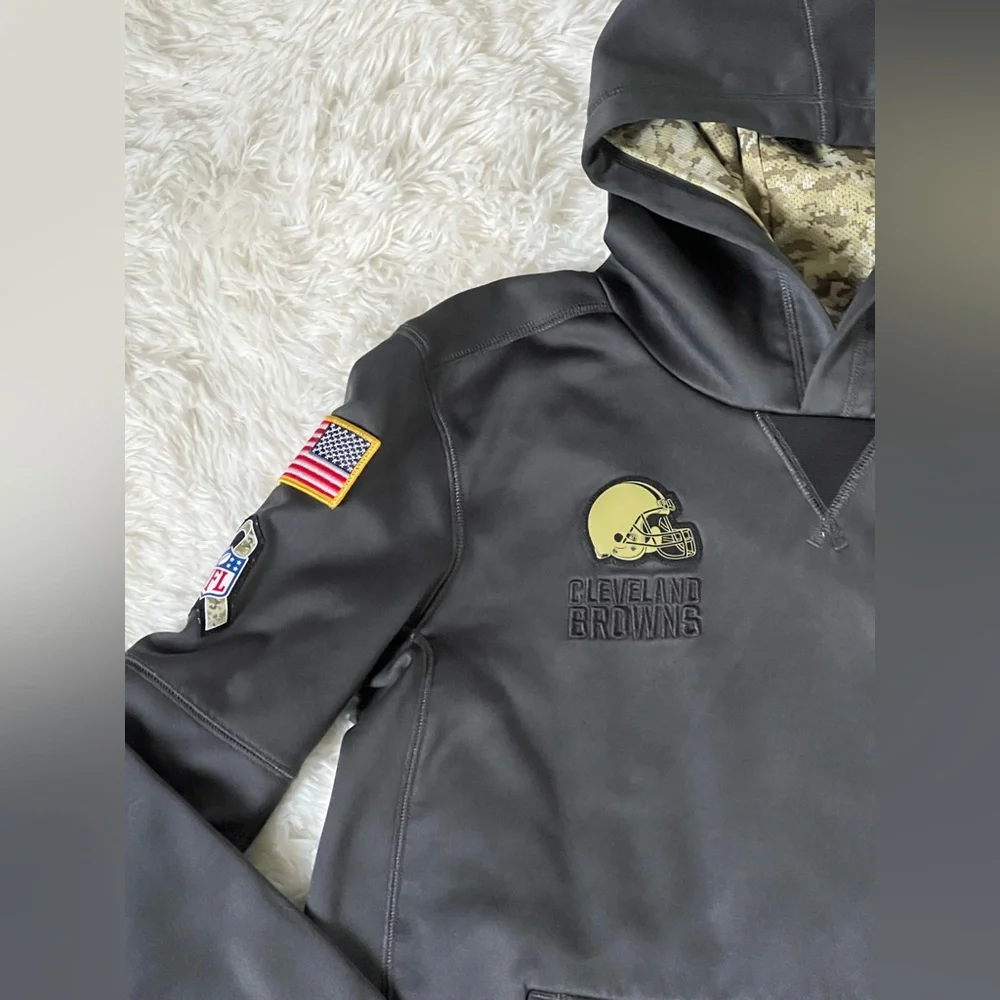 Nike NFL Cleveland Browns Salute to Service Therma-Fit Hoodie Youth L (14/16)